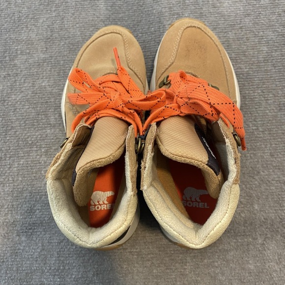 Sorel Kinetic Impact Boots Womens 6.5 Brown Waterproof Ankle Wedge NL5040-253 - Picture 7 of 9